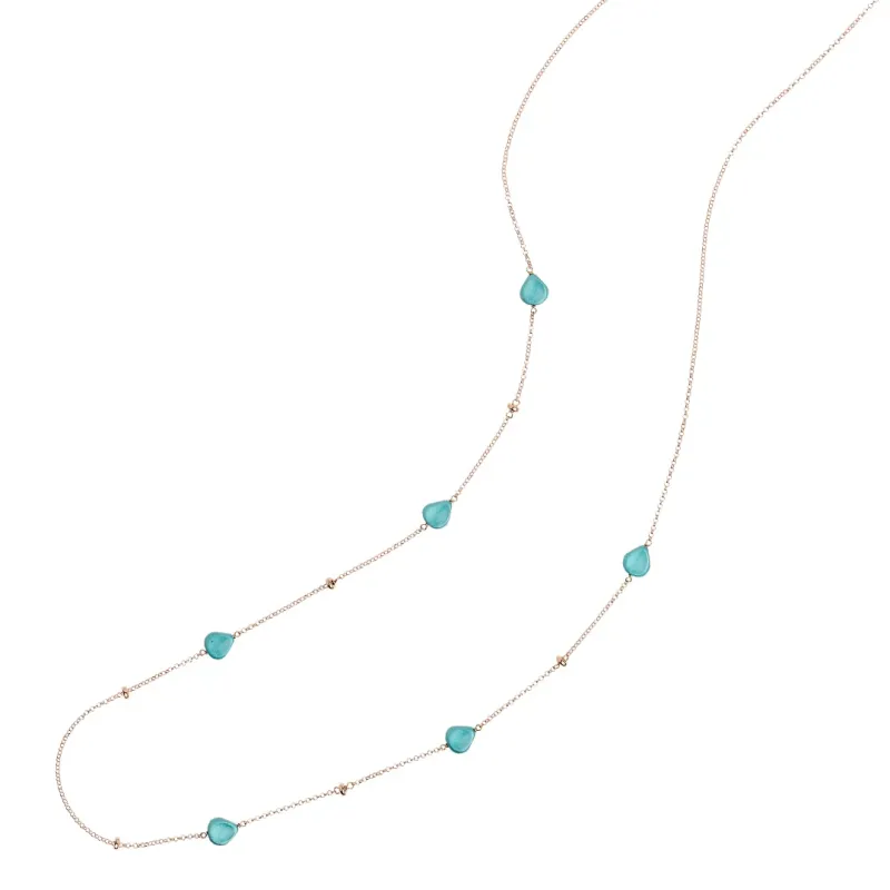 Collana Semino Garden Acquamarina Donna Rossoprezioso