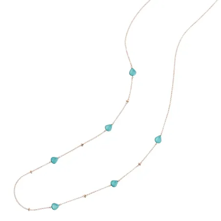 Collana Semino Garden Acquamarina Donna Rossoprezioso