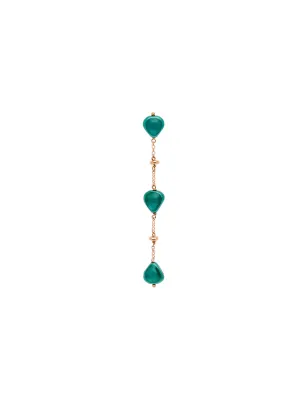 Monorecchino Semino Garden Tourmaline Verde Donna Rossoprezioso