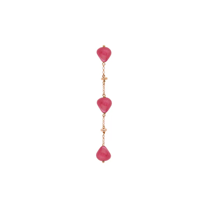 Monorecchino Semino Garden Peonia Donna Rossoprezioso Monorecchino Semino Garden Peonia Donna Rossoprezioso