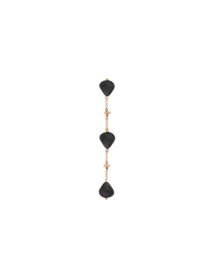 Monorecchino Semino Garden Black Donna Rossoprezioso