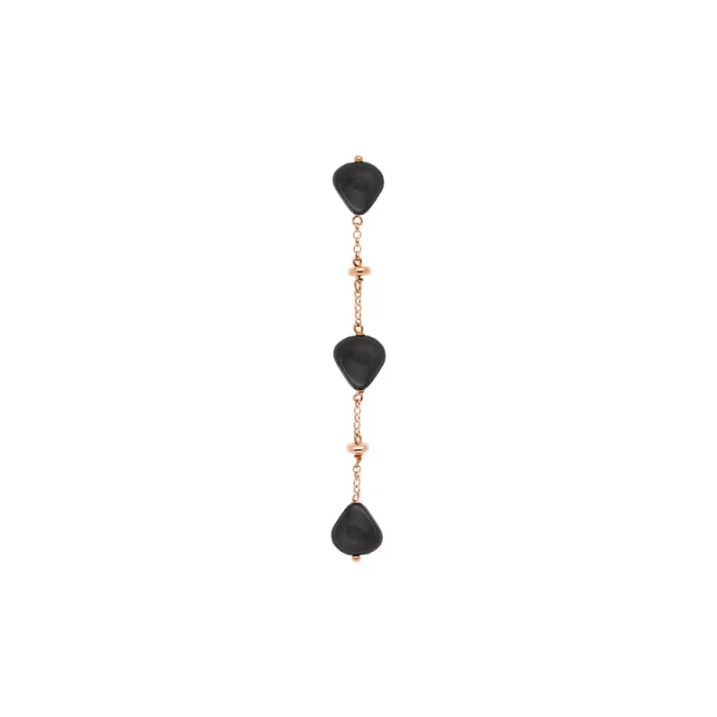 Monorecchino Semino Garden Black Donna Rossoprezioso Monorecchino Semino Garden Black Donna Rossoprezioso