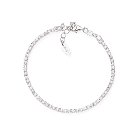 Bracciale Tennis in Acciaio con Zirconi Bianchi Donna Amen