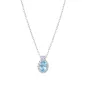 Collana Madame in Argento con Zircone Acquamarina Donna Amen Collana Madame in Argento con Zircone Acquamarina Donna Amen
