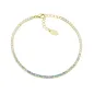 Bracciale Tennis Dorato Zirconi Degradé Azzurri Amen Bracciale Tennis Dorato Zirconi Degradé Azzurri Amen