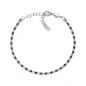 Bracciale Tennis Rodio con Zirconi Bianchi e Blu Donna Amen Bracciale Tennis Rodio con Zirconi Bianchi e Blu Donna Amen