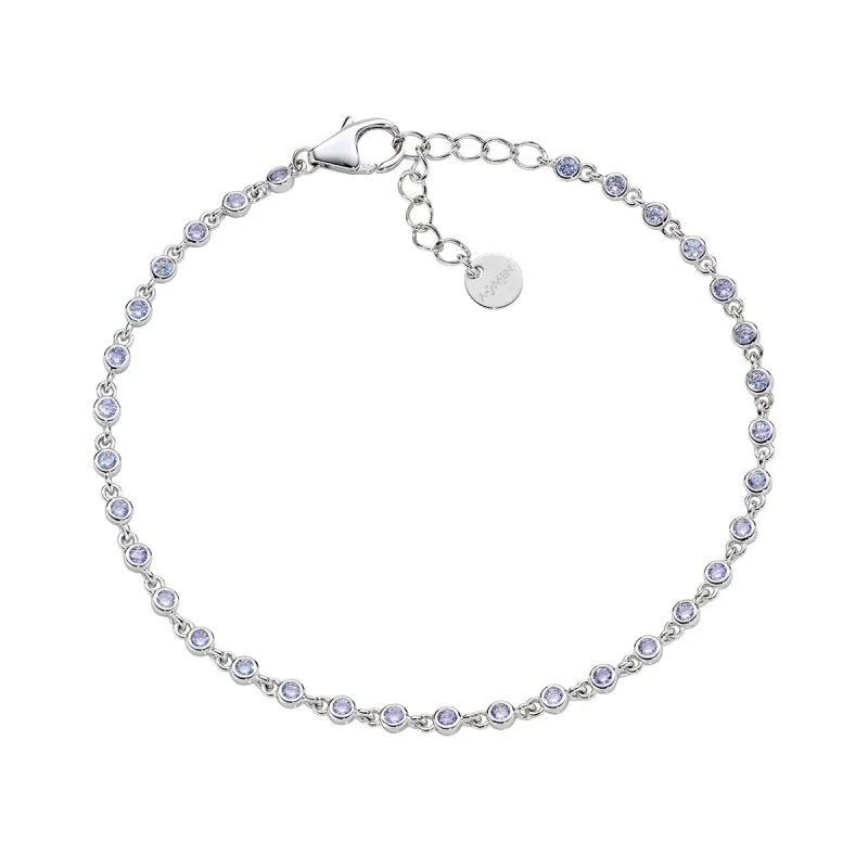 Bracciale Joy in Lega Amen con Zirconi Lilla Donna Amen Bracciale Joy in Lega Amen con Zirconi Lilla Donna Amen