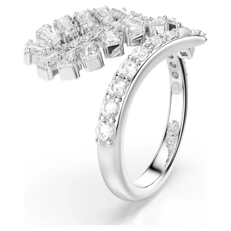 Anello Aperto Vienna, Piuma, Bianco, mis.58 Donna Swarovski