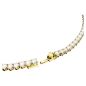 COLLANA TENNIS BIANCA PLACCATA COLOR ORO SWAROVSKI COLLANA TENNIS BIANCA PLACCATA COLOR ORO SWAROVSKI