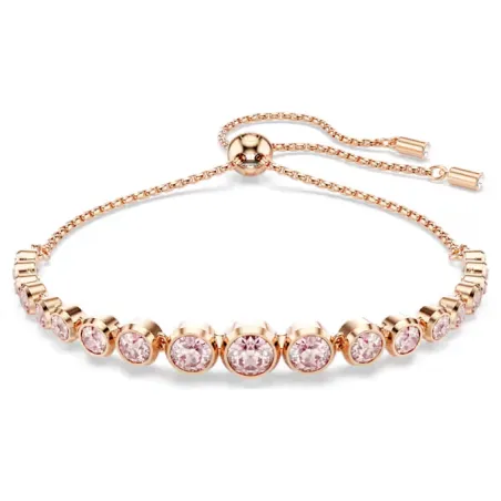 Bracciale Imber, Rosa, Finitura Oro Rosa 18k Donna Swarovski