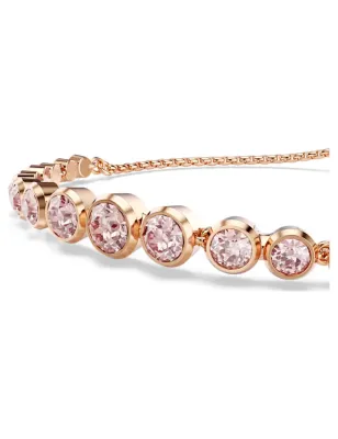 Bracciale Imber, Rosa, Finitura Oro Rosa 18k Donna Swarovski
