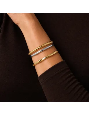 Bangle Torciglione Dorato Selene in Lega Amen Donna Amen