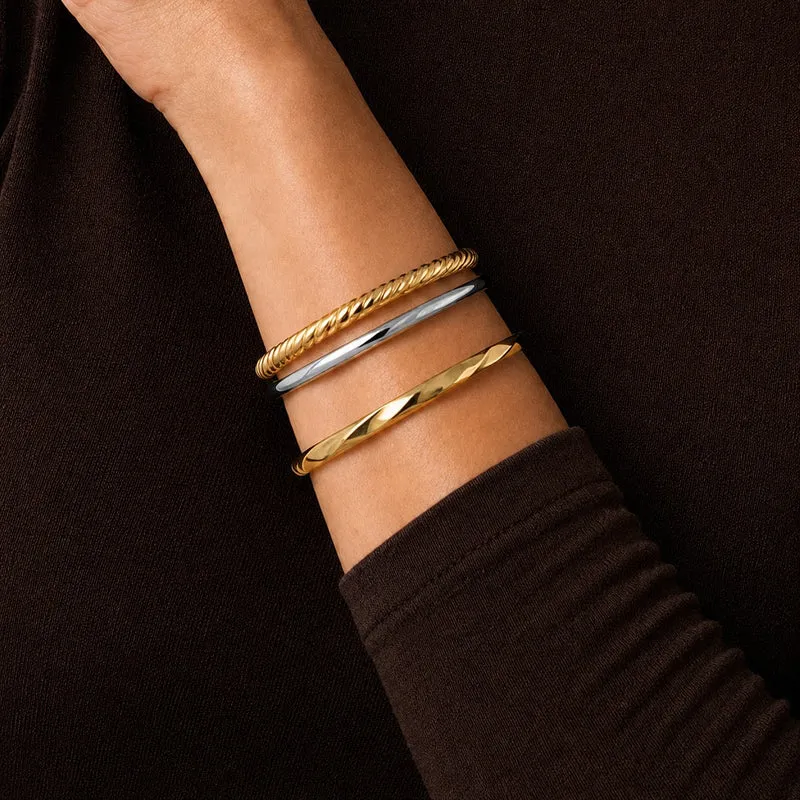 Bangle Torciglione Dorato Selene in Lega Amen Donna Amen