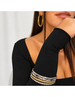 Bangle Dorato Selene Twist in Lega Amen Donna Amen - category_name - XDMG De Marchi Gianotti