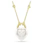 Collana Pendente Idyllia, Cuore Bianco, Finitura Oro 18K Donna Swarovski