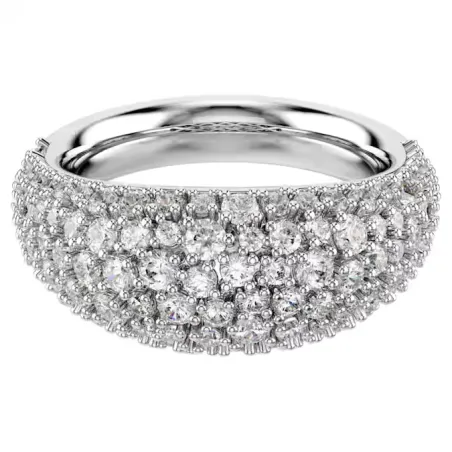Anello Sublima Bianco Placcato Rodio mis.52 Donna Swarovski