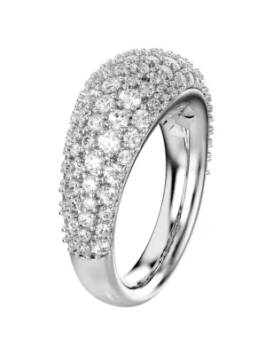 Anello Sublima Bianco Placcato Rodio mis.52 Donna Swarovski