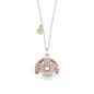 Collana Chiama Angeli in Acciaio Rosé e Rodio Donna Amen Collana Chiama Angeli in Acciaio Rosé e Rodio Donna Amen