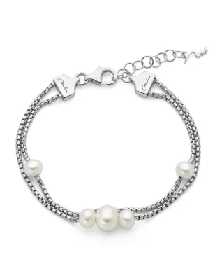 Bracciale Miss Italia Doppio Filo Perle PBR3841 Donna Miluna