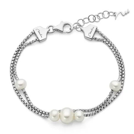 Bracciale Miss Italia Doppio Filo Perle PBR3841 Donna Miluna