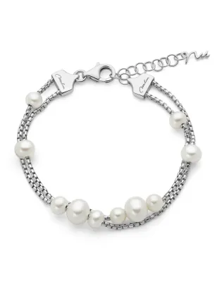 Bracciale Miss Italia Doppio Filo 10 Perle PBR3842 Donna Miluna