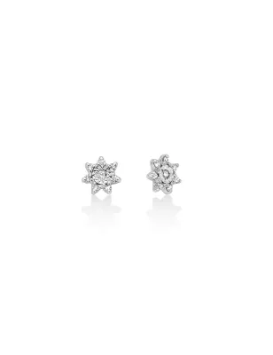 Orecchini Stella Oro Bianco 750 Diamanti ERD2965 Donna Miluna