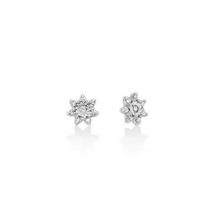 Orecchini Stella Oro Bianco 750 Diamanti ERD2965 Donna Miluna