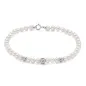 Bracciale Perle 4,5-5 mm 3 Sfere Oro Bianco PBR3860 Donna Miluna