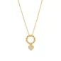 Collana Battito Dorata con Cuore e Zirconi Bianchi Donna Amen Collana Battito Dorata con Cuore e Zirconi Bianchi Donna Amen