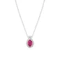 Collana Madame in Argento con Zircone Rubino Donna Amen Collana Madame in Argento con Zircone Rubino Donna Amen