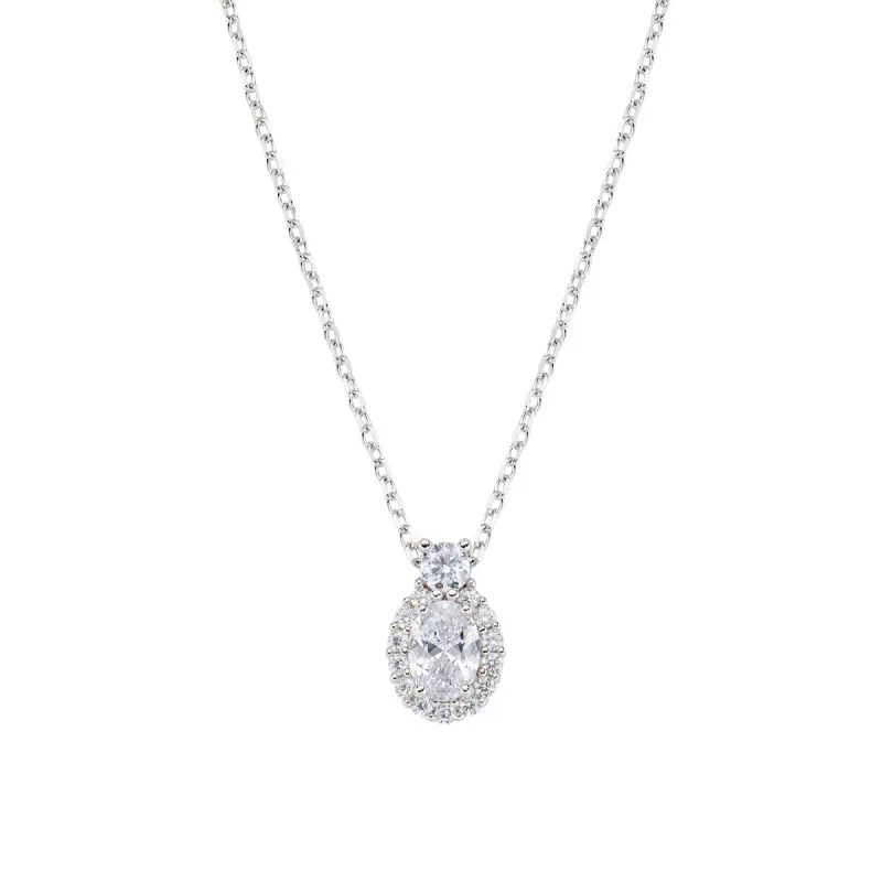 Collana Madame in Argento con Zircone Bianco Donna Amen