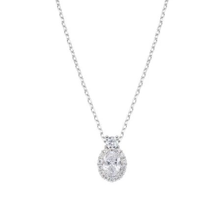 Collana Madame in Argento con Zircone Bianco Donna Amen