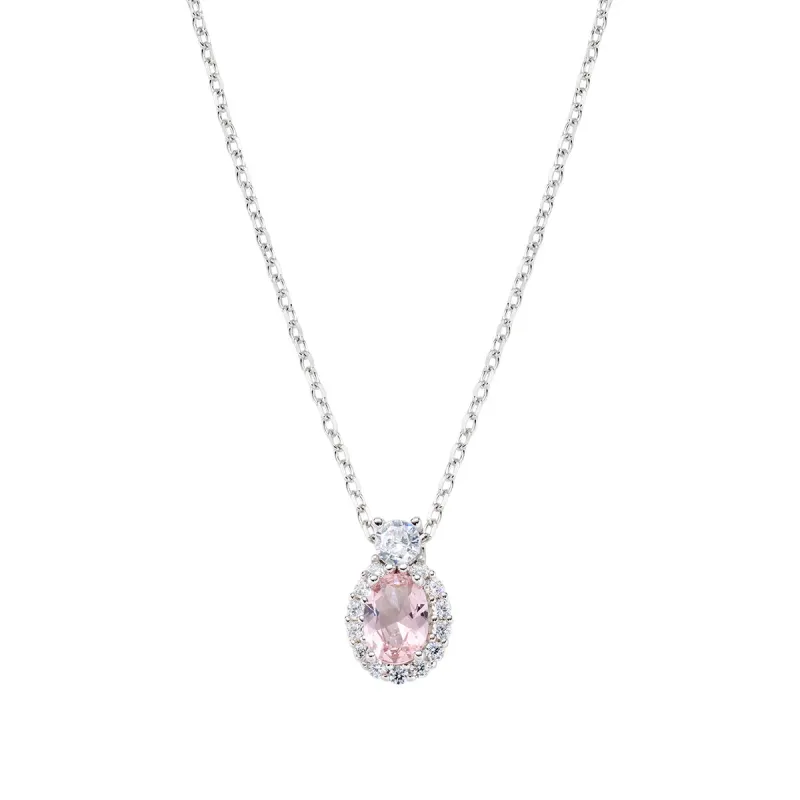 Collana Madame in Argento con Zircone Morganite Donna Amen