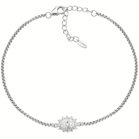 Bracciale Lady in Argento con Zircone Bianco Donna Amen