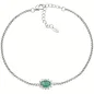 Bracciale Lady in Argento con Zircone Verde Donna Amen