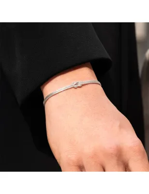 Bracciale Nodo d'Amore in Argento Amen