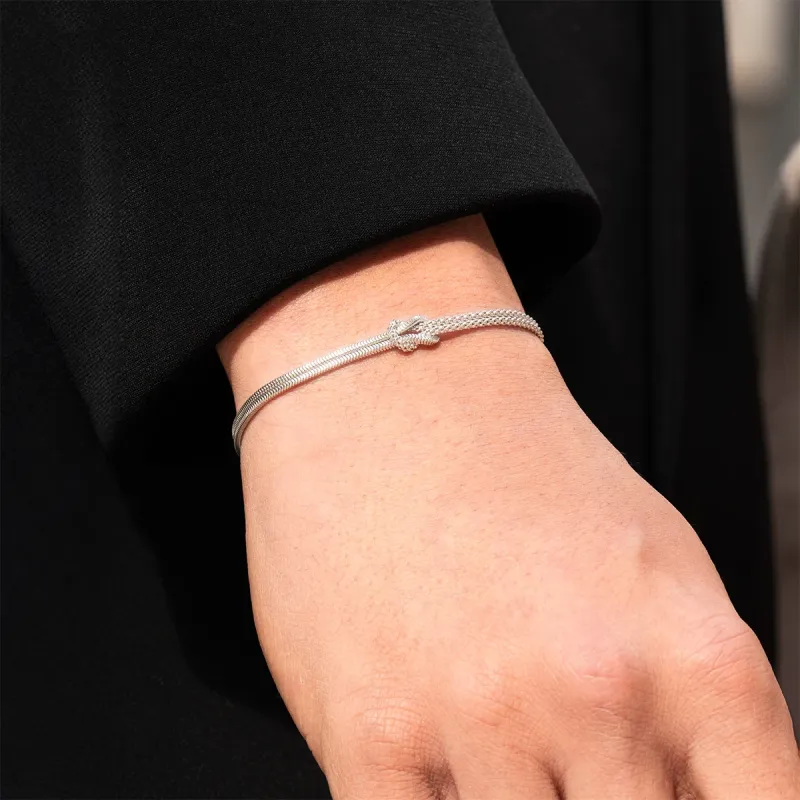 Bracciale Nodo d'Amore in Argento Amen Bracciale Nodo d'Amore in Argento Amen