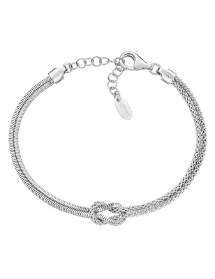 Bracciale Nodo d'Amore in Argento Amen
