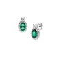 Orecchini Madame in Argento con Zircone Verde Donna Amen