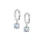 Orecchini Huggies Punto Luce Acquamarina Donna Amen
