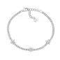 Bracciale Tennis Fiori con Zirconi Bianchi Donna Amen Bracciale Tennis Fiori con Zirconi Bianchi Donna Amen