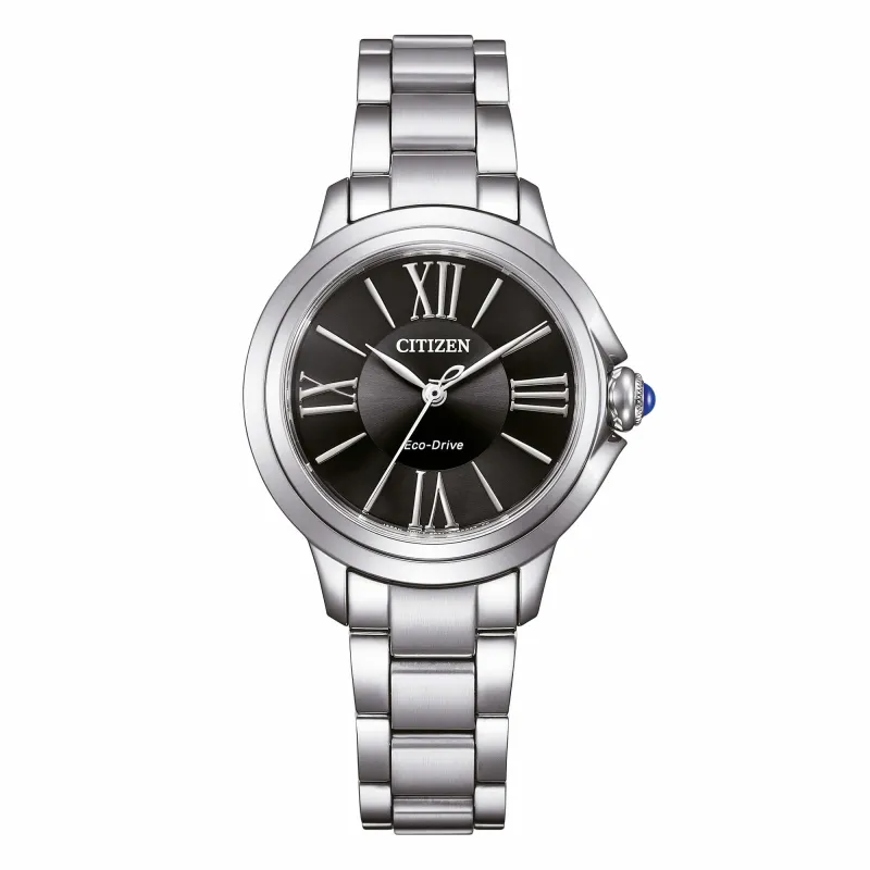Orologio Ceci Eco-Drive Nero Acciaio EM1160-58E Donna Citizen Orologio Ceci Eco-Drive Nero Acciaio EM1160-58E Donna Citizen