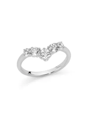 Anello Giochi di Luce 5 Topazi a V LID4289 Donna Miluna