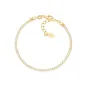 Bracciale Tennis Dorato con Zirconi Bianchi Donna Amen