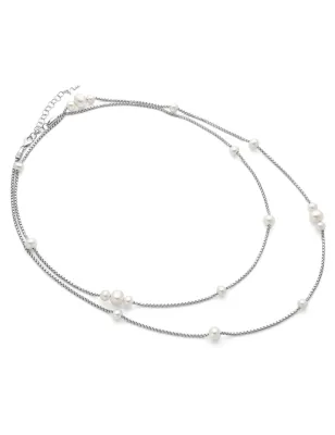 Collana Miss Italia Lunga 90 cm 19 Perle PCL6942 Donna Miluna