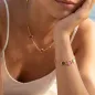 Collana Dune in Ottone Dorato con Pietre Colorate Donna Amen Collana Dune in Ottone Dorato con Pietre Colorate Donna Amen