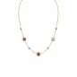 Collana Dune in Ottone Dorato con Pietre Colorate Donna Amen Collana Dune in Ottone Dorato con Pietre Colorate Donna Amen