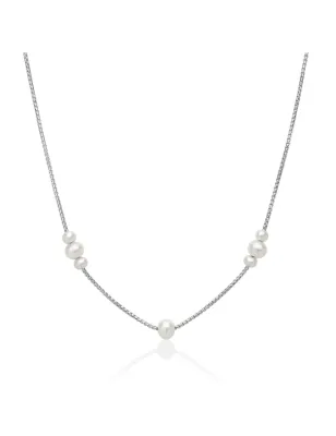 Collana Miss Italia 7 Perle Bianche PCL6944 Donna Miluna