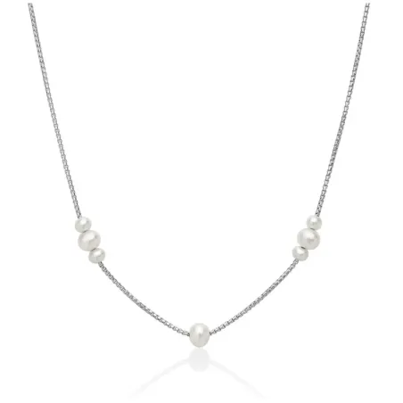 Collana Miss Italia 7 Perle Bianche PCL6944 Donna Miluna