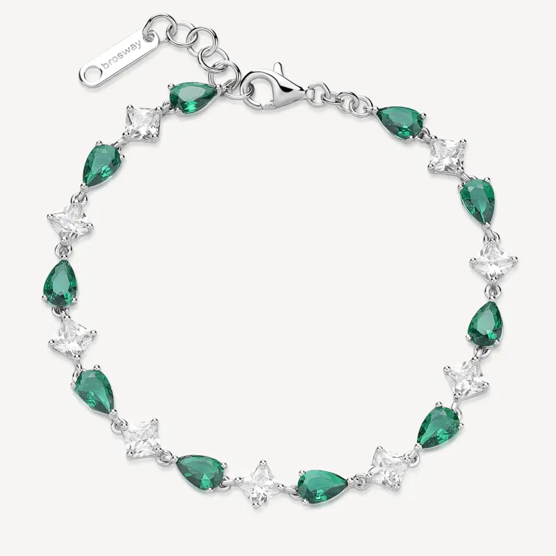 Bracciale Fancy in Argento con Zirconi Life Green Donna Brosway